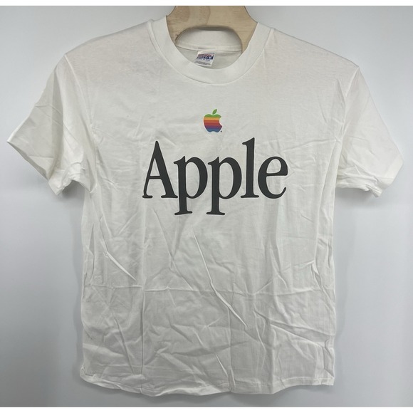 Vtg Apple Computers T Shirt Mens XL Single Stitch Big Logo Mac NEVER WORN